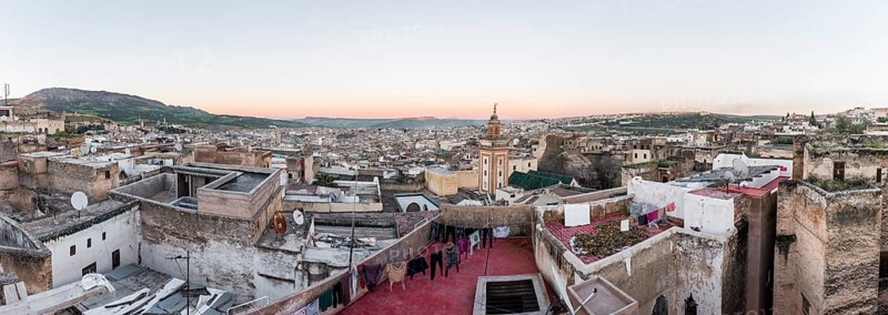 View of the old town of Fez