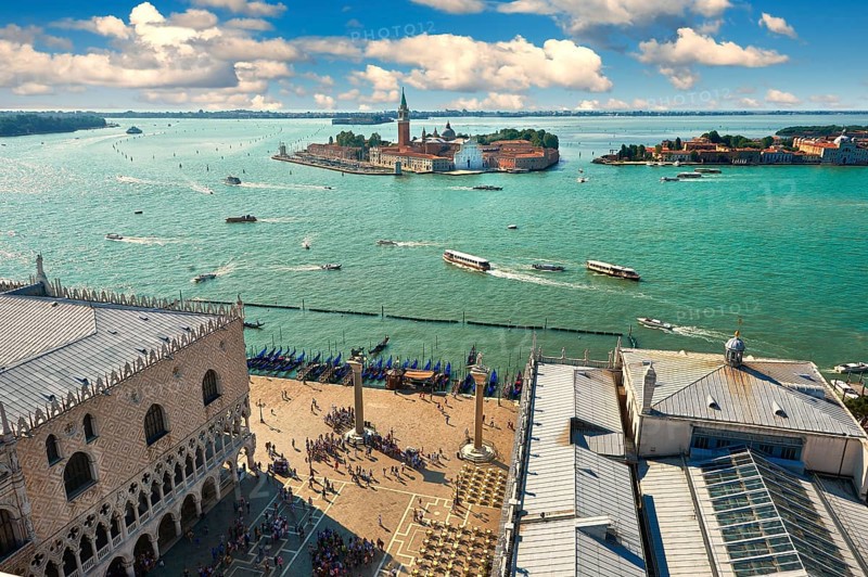 St Mark's Square and the Doges with the island of San Giorgio Maggiore