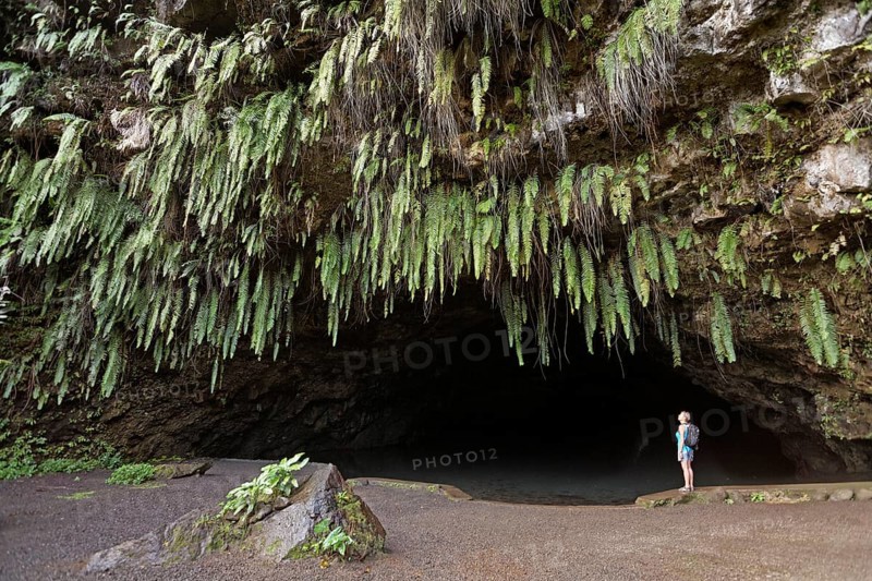 Woman standing in front of Maraa Grotto