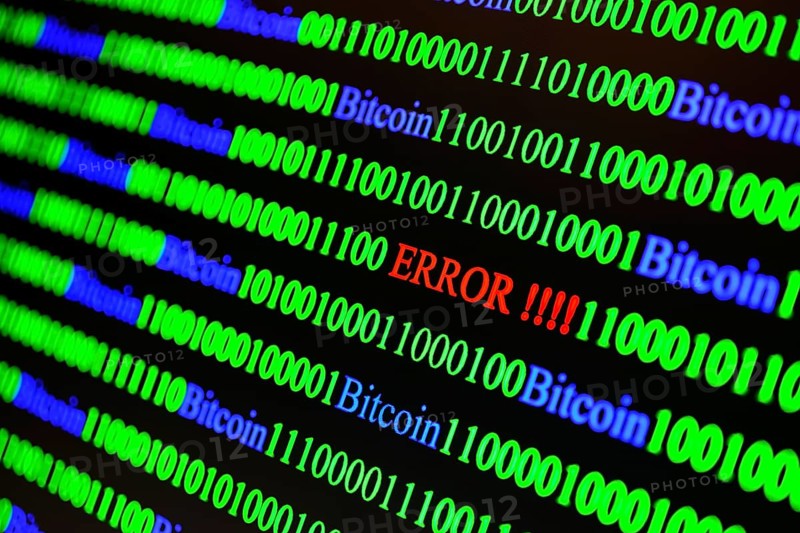 Binary code with Error lettering