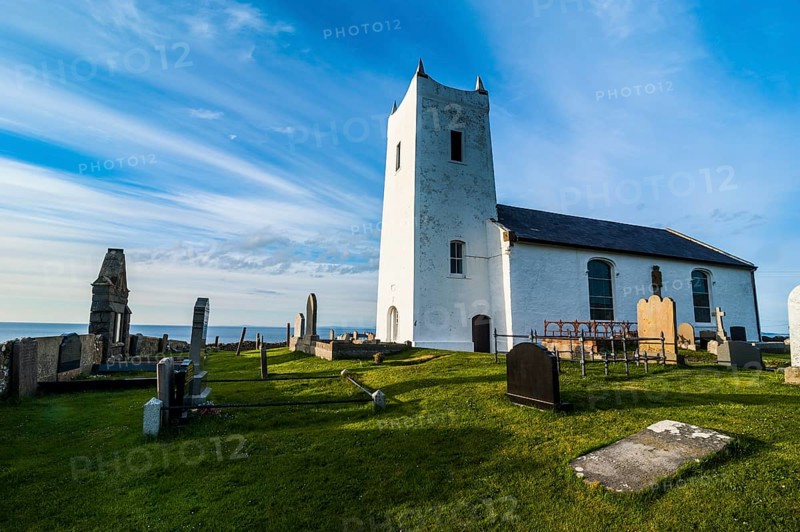Little church with cemetery