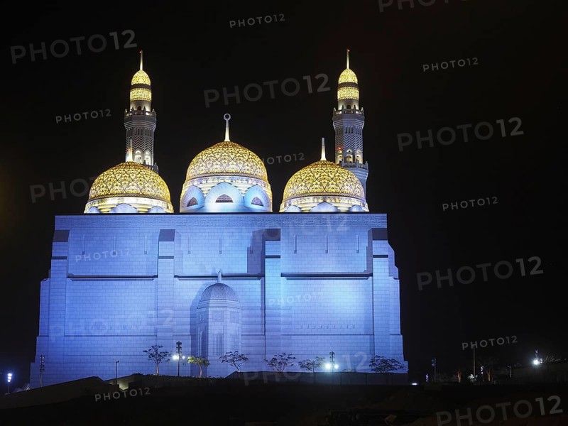 Illuminated Mohammed Al Ameen Mosque