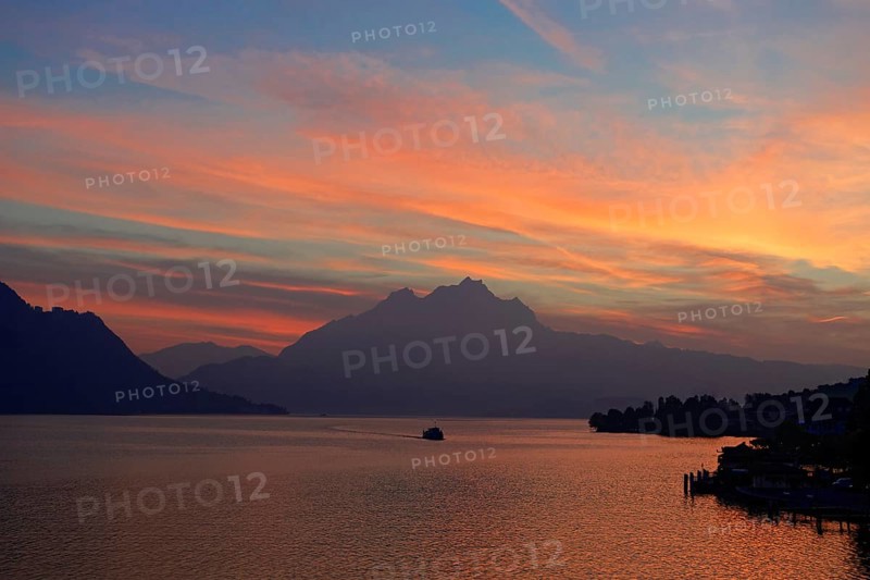 Mount Pilatus seen from Lake Lucerne