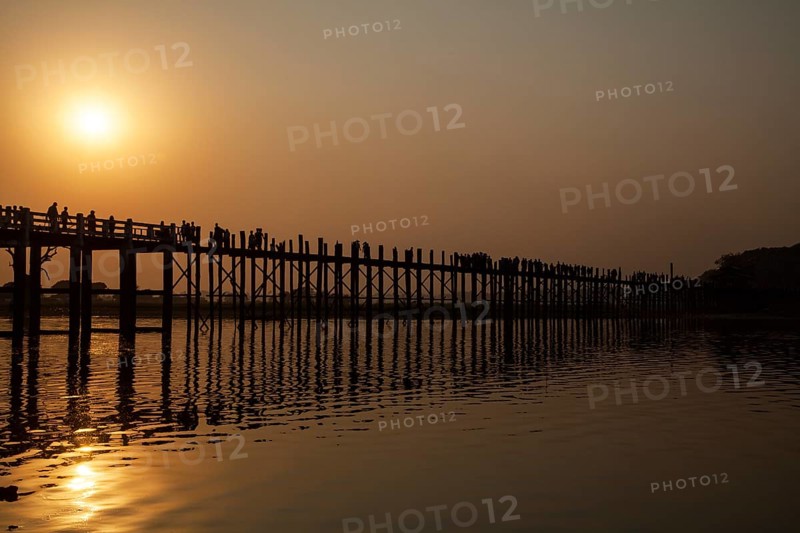 Sunset over U Bein Bridge
