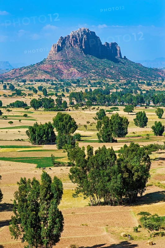 Hawzien plain with Gheralta mountain range