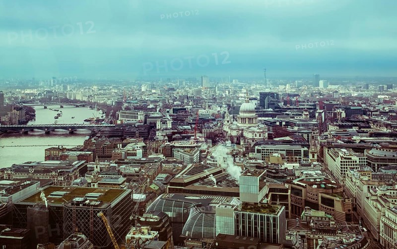 City view with St. Paul's Cathedral and Thames