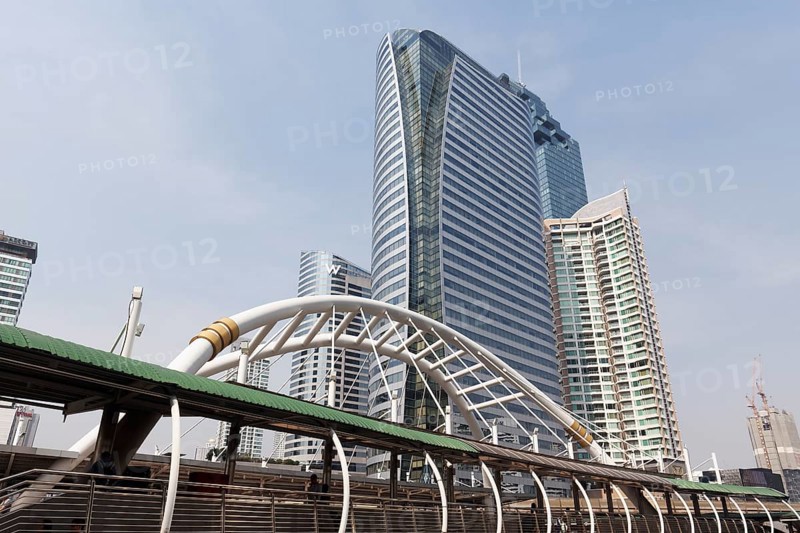 Skyscrapers in the business district Sathon