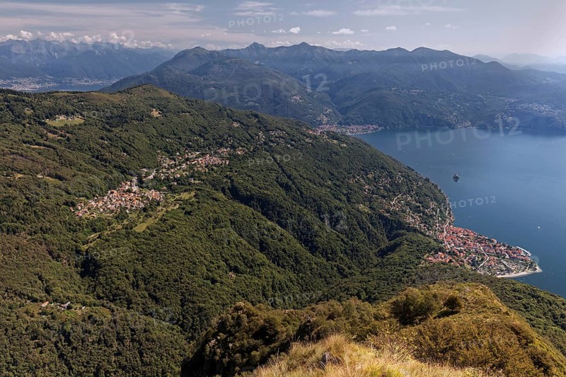 View of Monte Morissolo to Trarego-Viggiona and Lago Maggiore