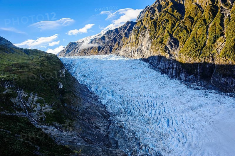 Aerial of Fox Glacier