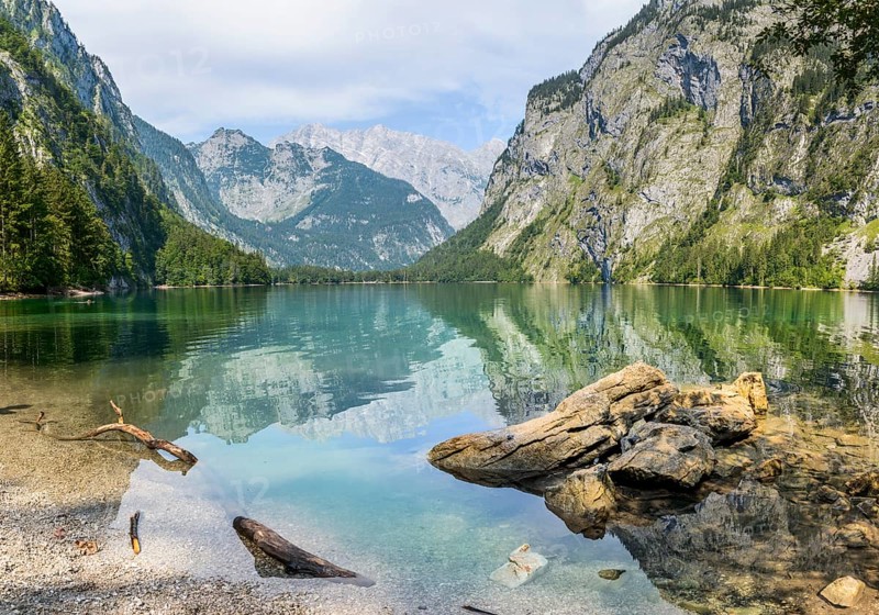 Water reflection on Lake Obersee