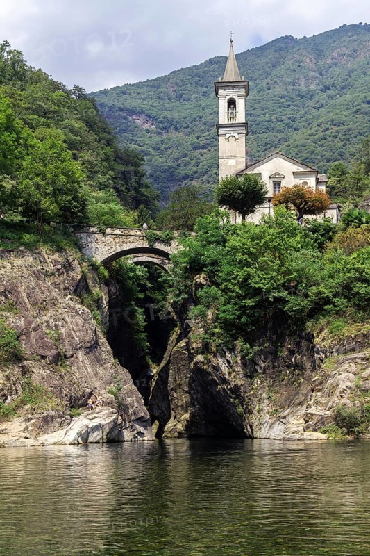 River Cannobino at the end of the Sant' Anna ravine