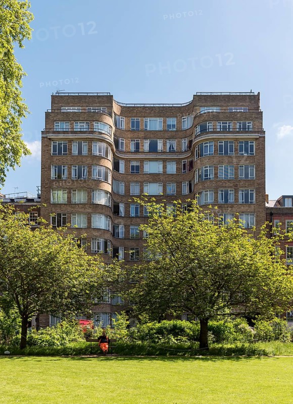 Art deco residential building Florin Court aka Whitehaven Mansions residence of Hercule Poirot