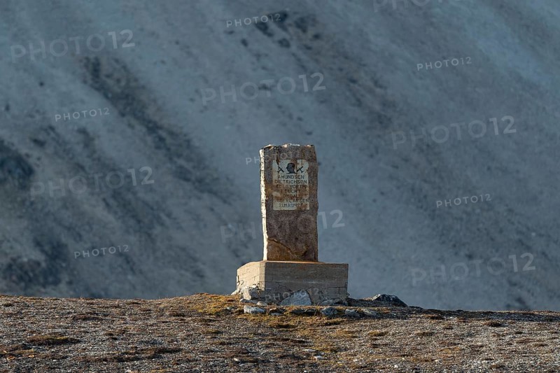 Memorial stone for Amundsen-Ellsworth North Pole Airplane Expedition