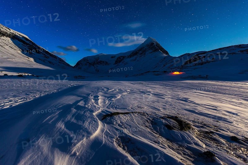 Tent in the snow