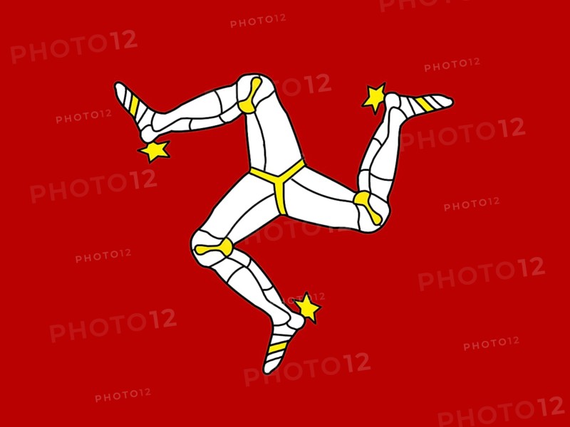 Official national flag of Isle of Man