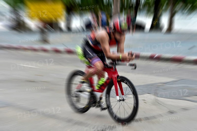 Racing cyclist at Pattaya Triathlon