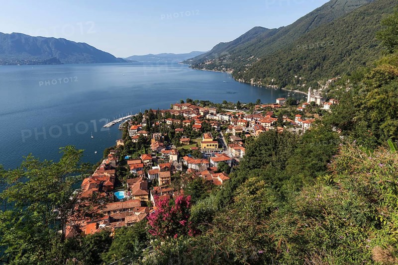 View of Cannero Riviera and Lago Maggiore