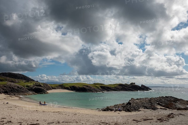 Sandy beach Clachtoll Beach
