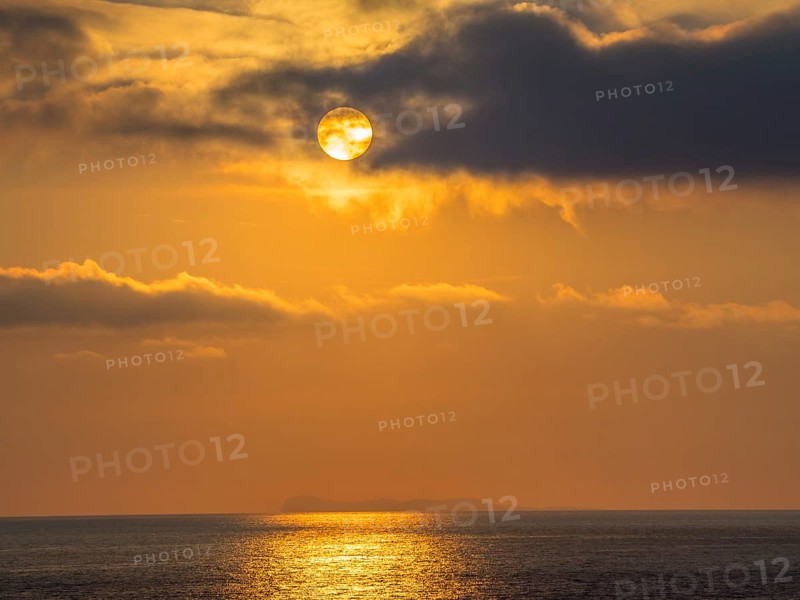 Sunset over the sea