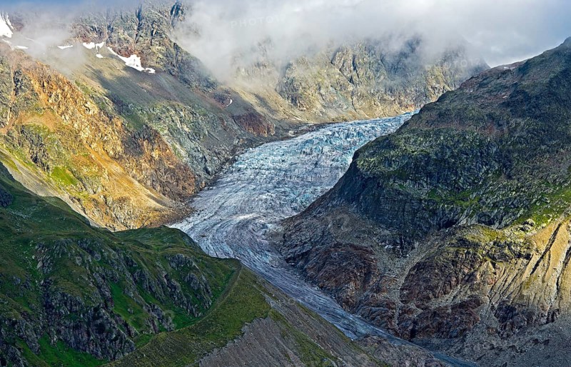 Glacier tongue of the Gepatschferner Glacier