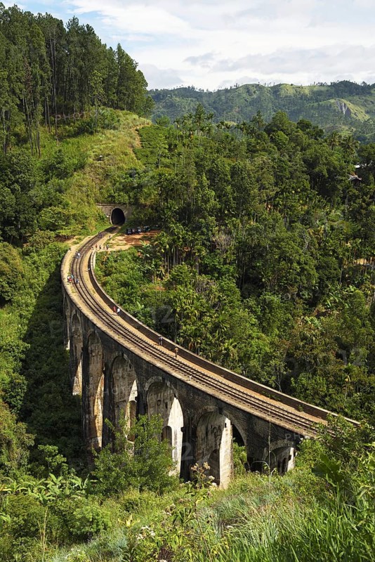Nine Arches Bridge in the highlands near Ella