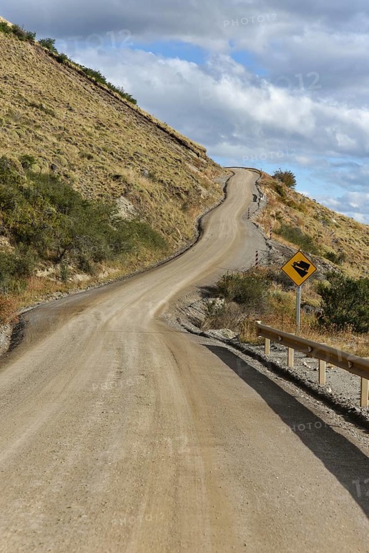 Section of the Carretera Austral with curves