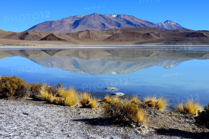 Mountain reflected in the Laguna Ramaditas