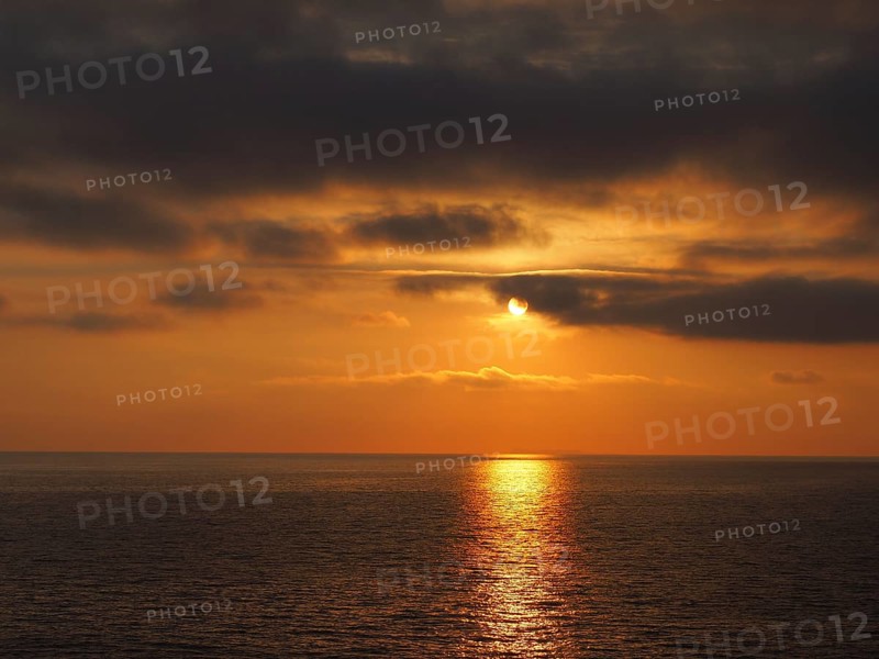 Sunset over the sea