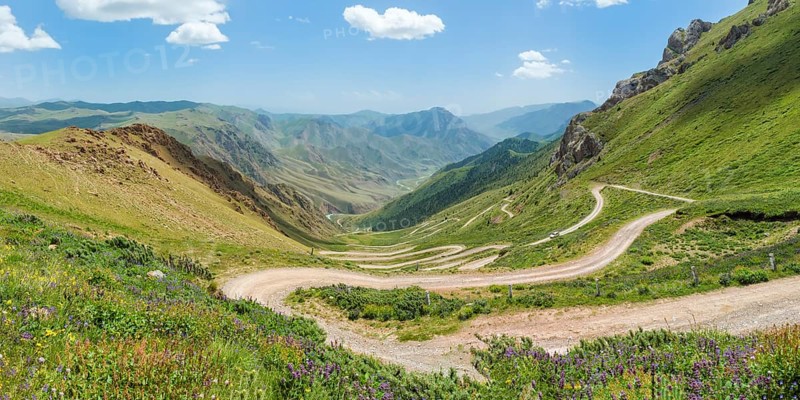 Road to Song Kol Lake