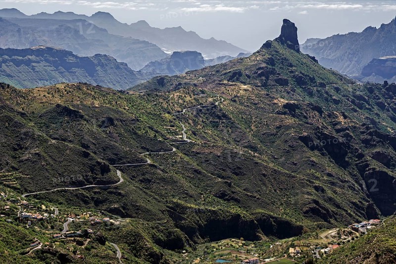 View from the Degollada de la Cumbre into the Caldera de Tejeda