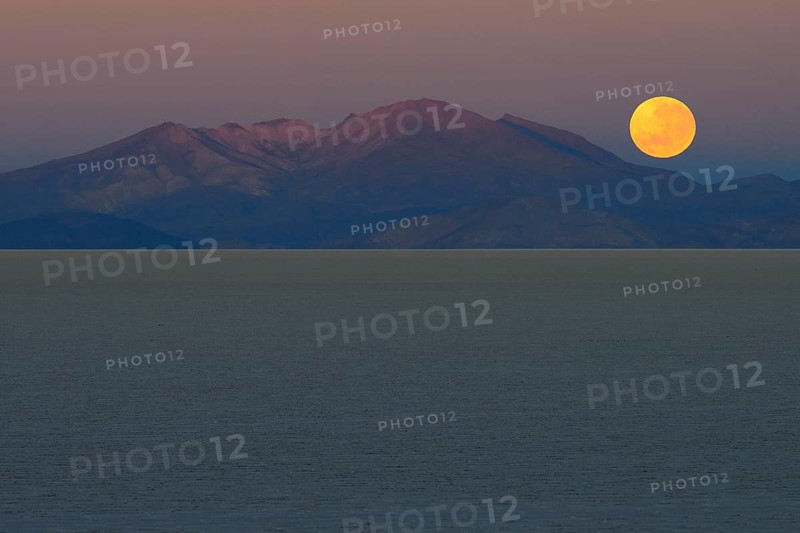 Full moon setting at dawn