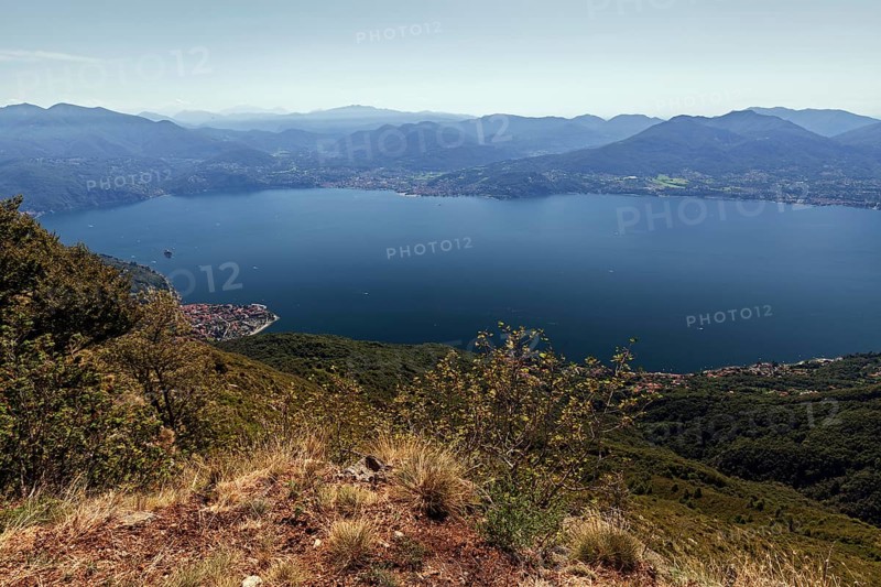 View from Monte Morissolo on Lago Maggiore