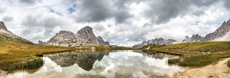 Lago dei Piani at the Three Peaks Cottage with Schusterplatte and Altensteinspitz