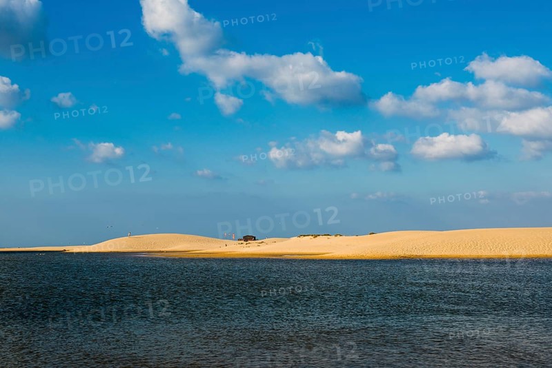 Sand dunes and blue sky
