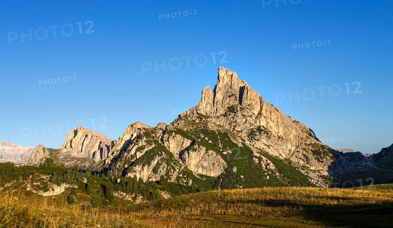 Sassa di Stria peak in the morning light