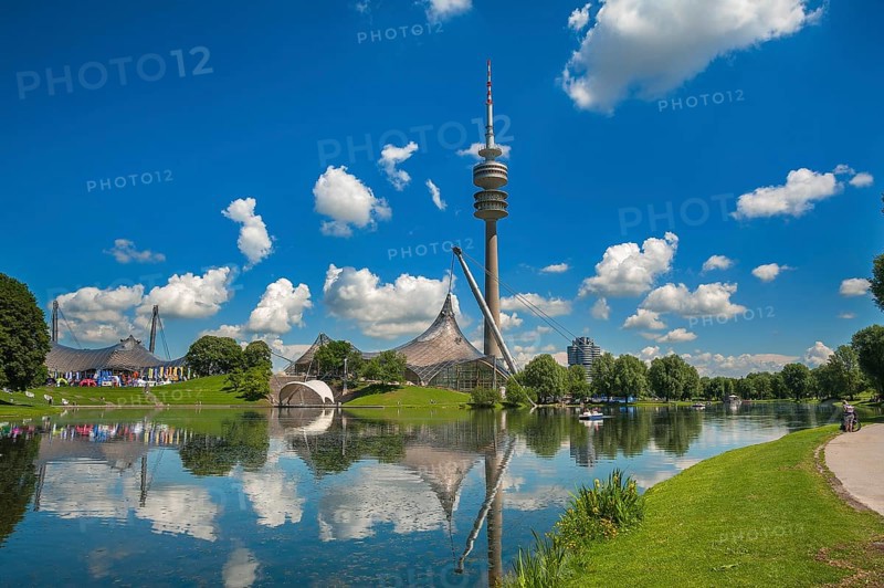 Olympic park with Olympic tower