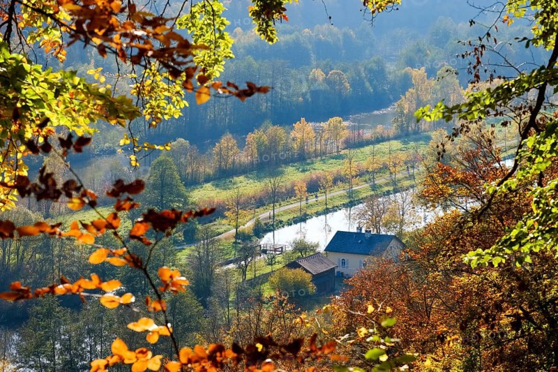 Altmuhl and Ludwig-Danube-Main-Canal with lock 4