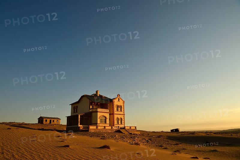Decaying house of the mine manager of the former diamond town Kolmanskop