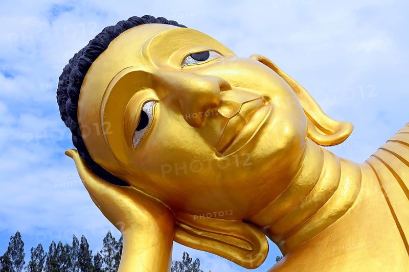Lying golden Buddha in the temple Wat Sri Sunthon