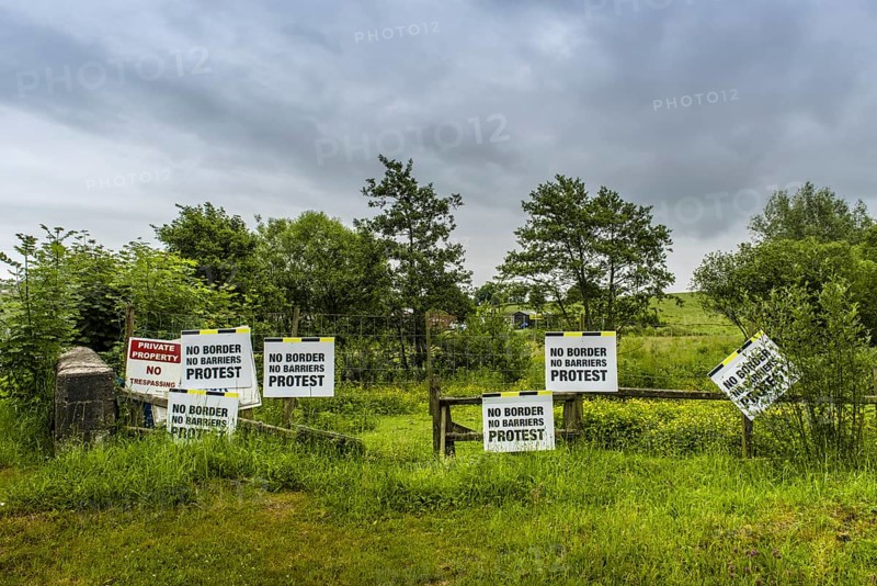 European border between the Republic of Ireland and Northern Ireland