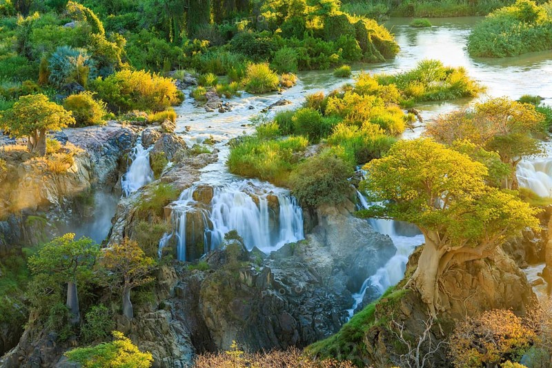 Epupa Falls at Sunrise
