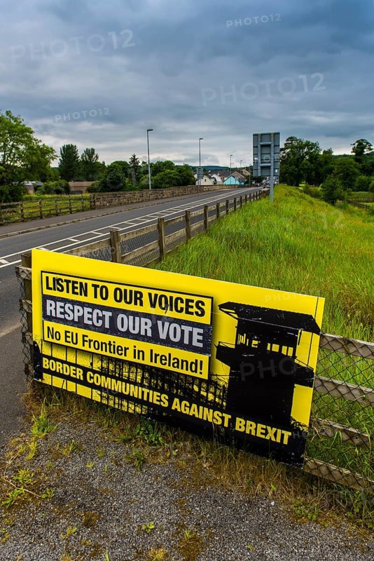 European border between the Republic of Ireland and Northern Ireland
