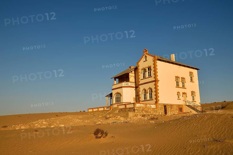 Decaying house of the mine manager of the former diamond town Kolmanskop
