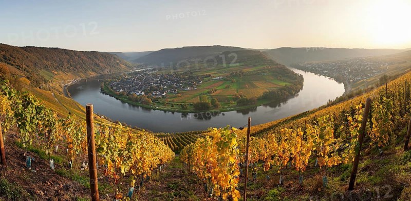 Overview of Moselschleife near Krov