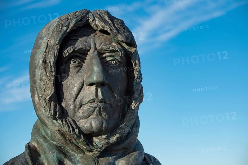 Bust of the Norwegian polar explorer Roald Amundsen