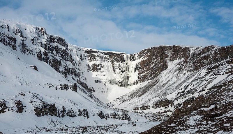 Hengifoss Waterfall