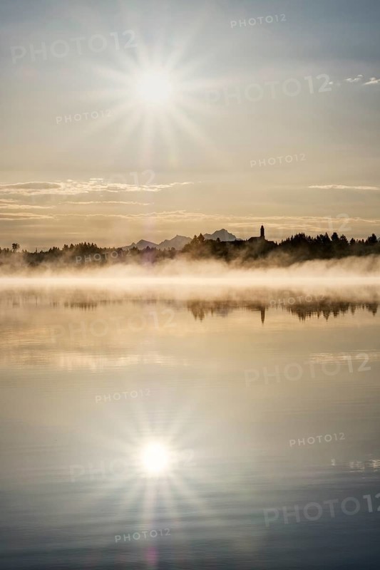 Sunrise with solar reflex