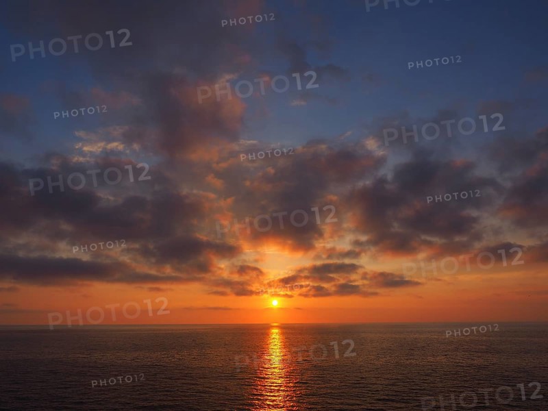 Sunset over the sea