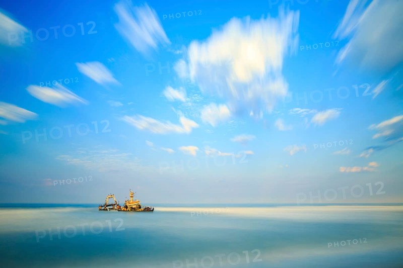 Shipwreck Zeila in the water