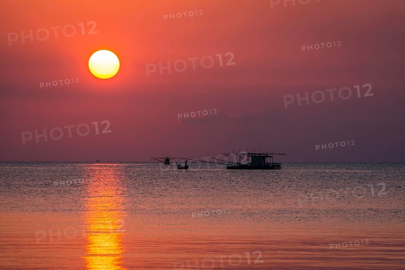 Sunset at sea